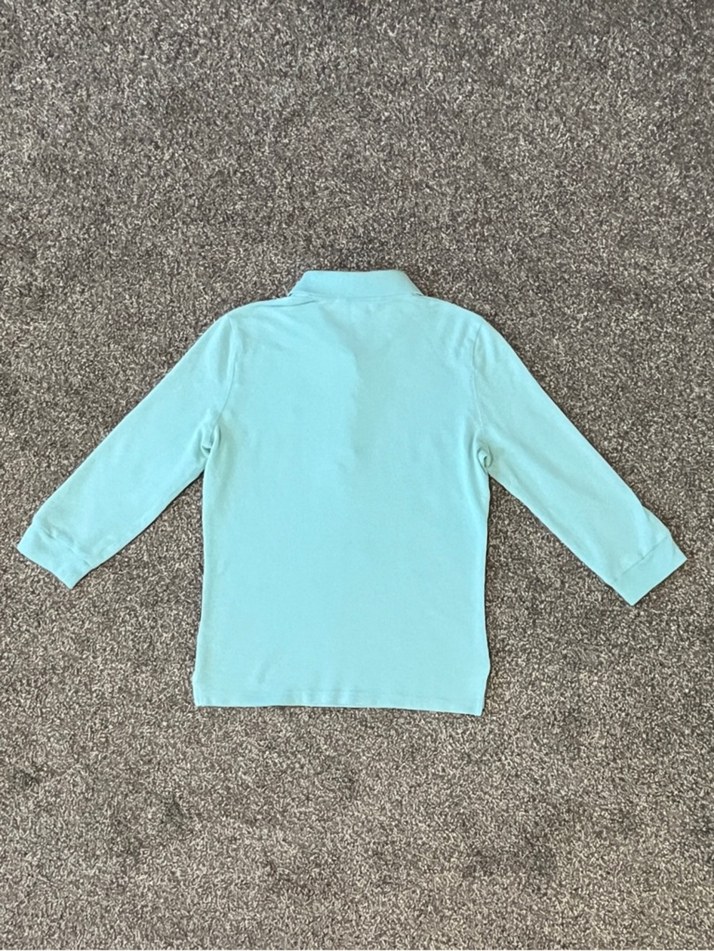 Vintage Abercrombie & Fitch Women's Light Aqua 3/4 Sleeve Polo Shirt Size M - Picture 3 of 7
